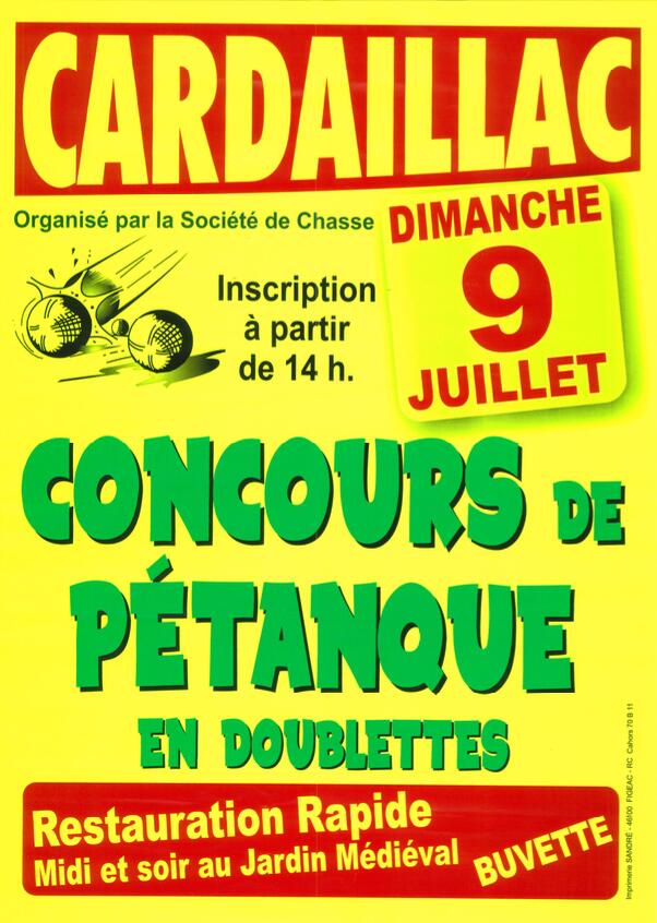 pétanque à Cardaillac