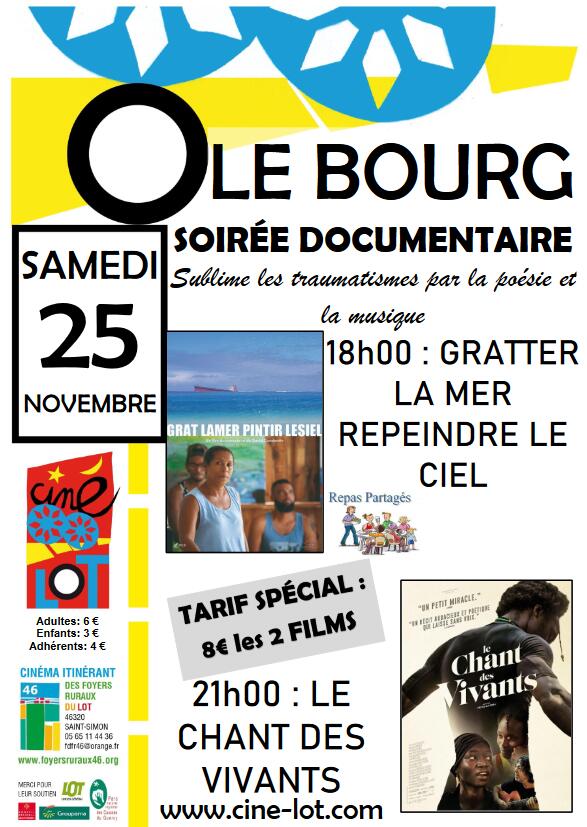 affiche soirée ciné documentaire