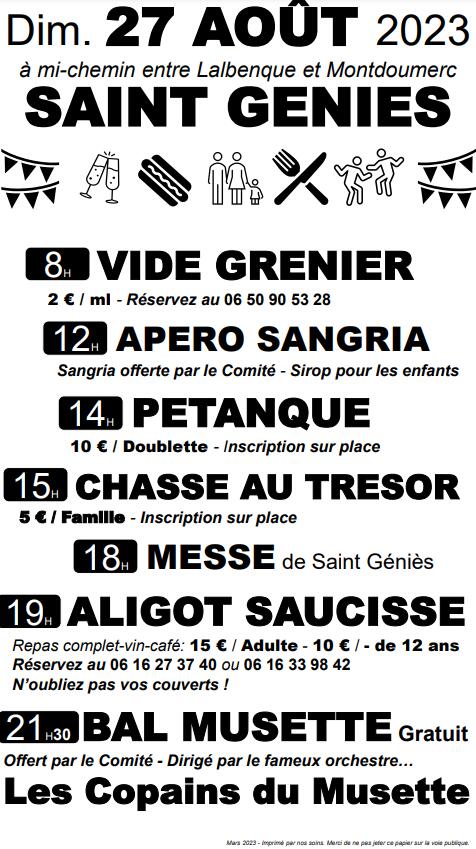 Fete st genies
