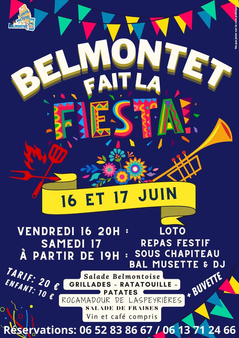 Affiche_Belmontet fait la fiesta