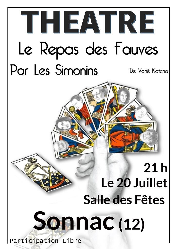 Le Repas des Fauves fond blanc SONNAC