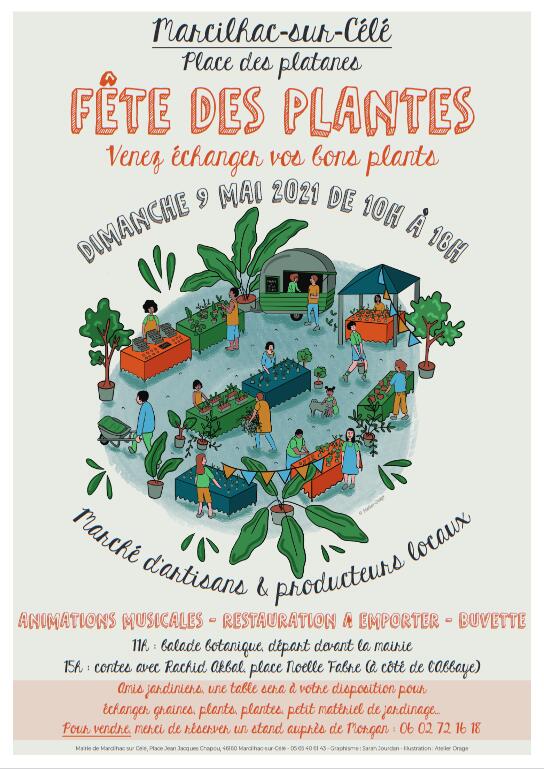 affiche fete des plantes Marcilhac