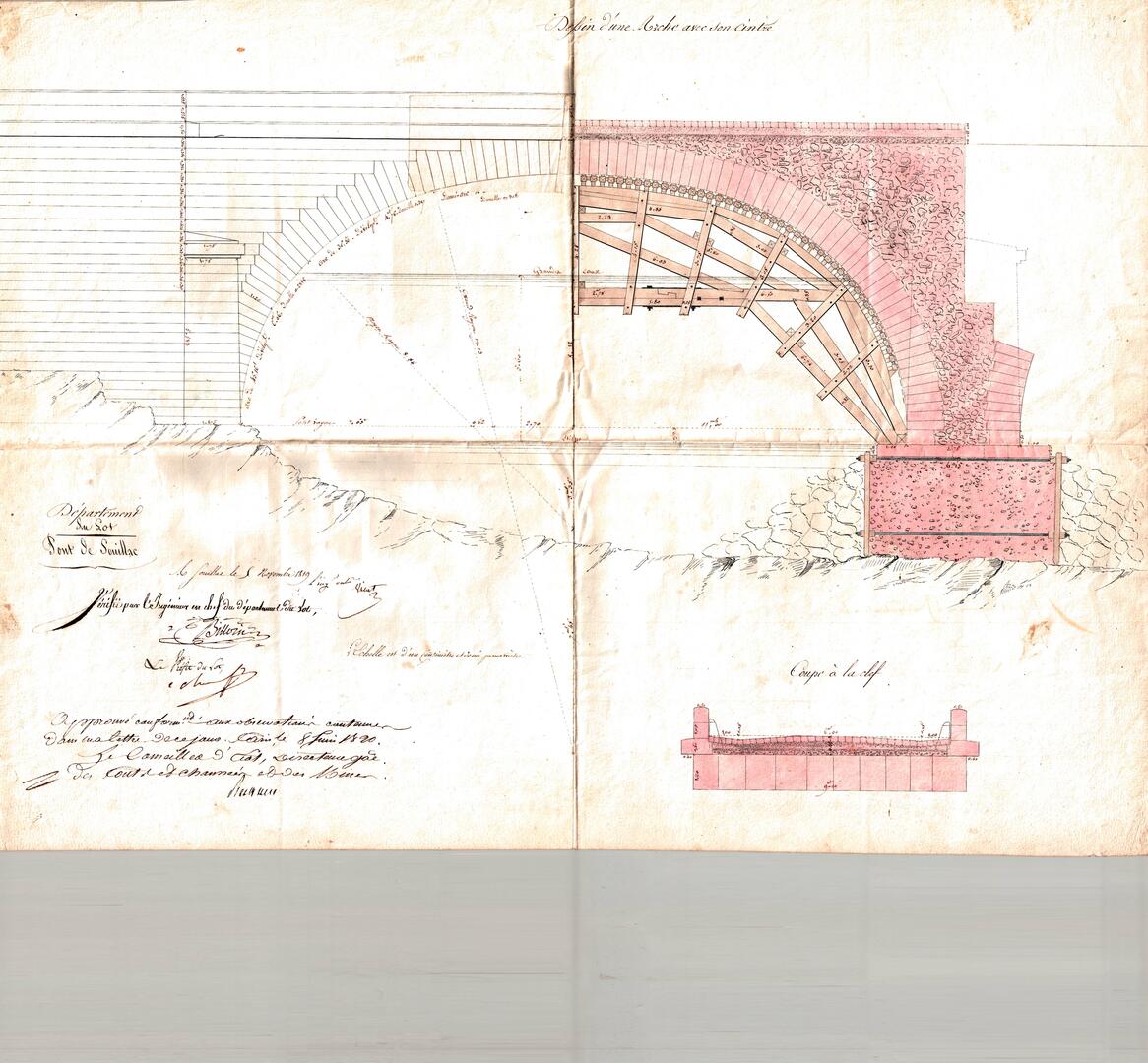 Voûte - Pont de Souillac ©Archives