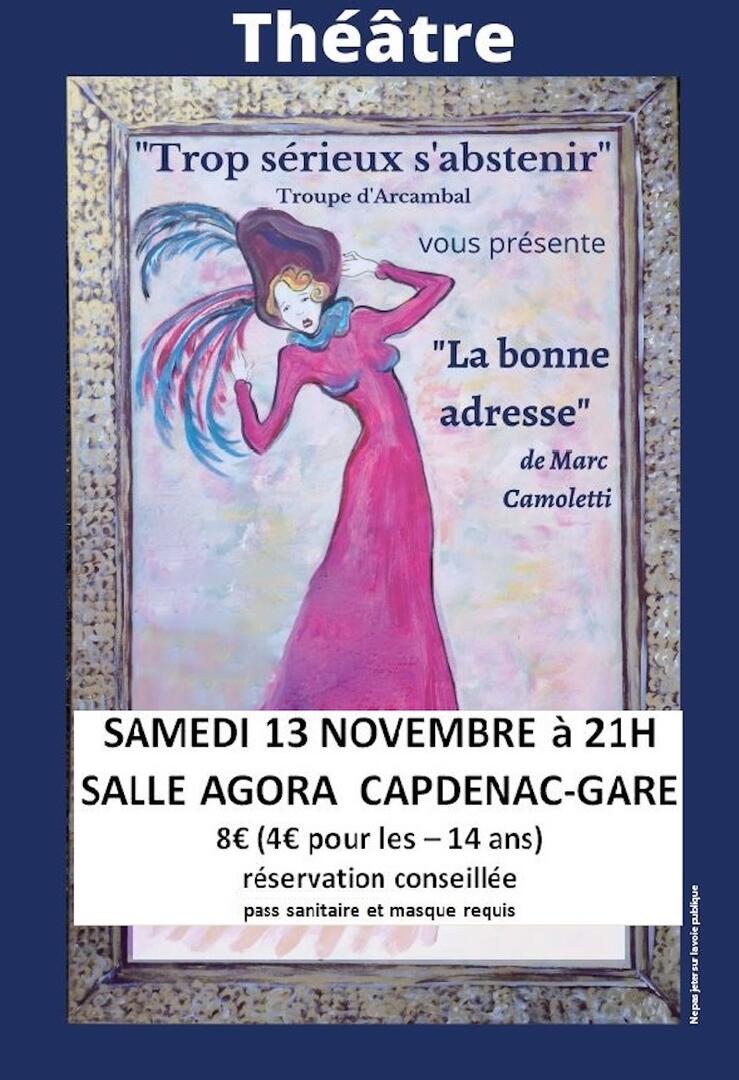 affiche La Bonne Adresse avec bandeau