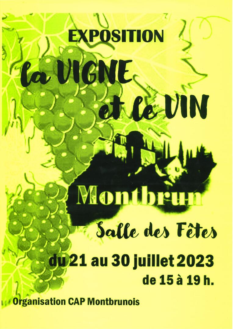 affiche exposition la vigne et le vin