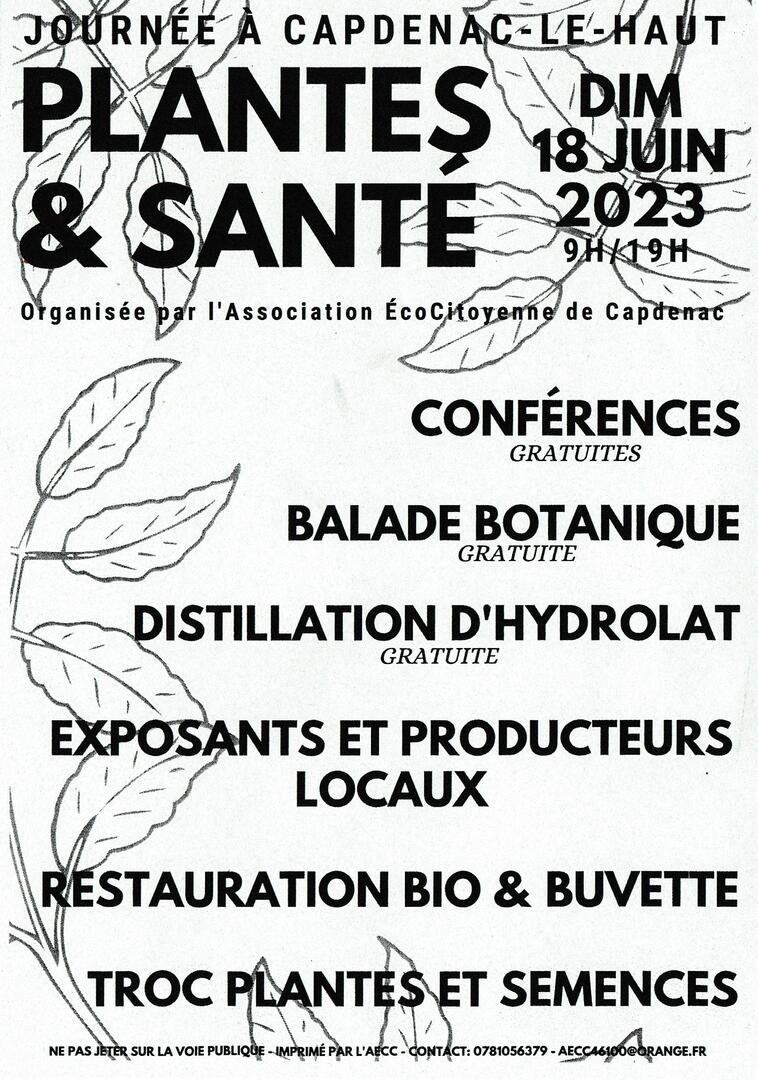 flyer plantes et santé