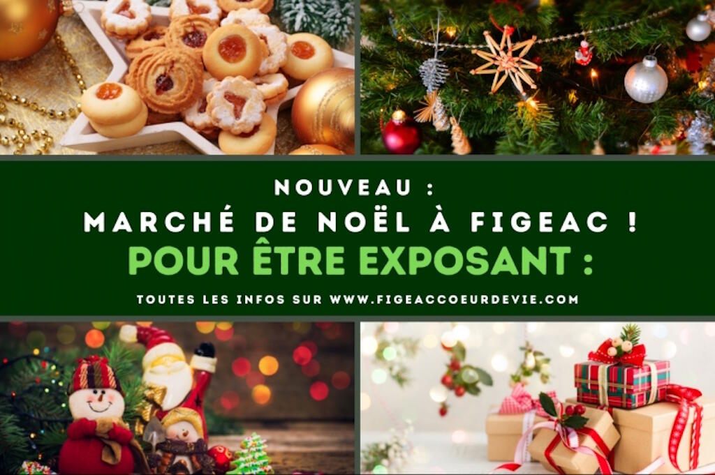 marché de noël à Figeac 2021