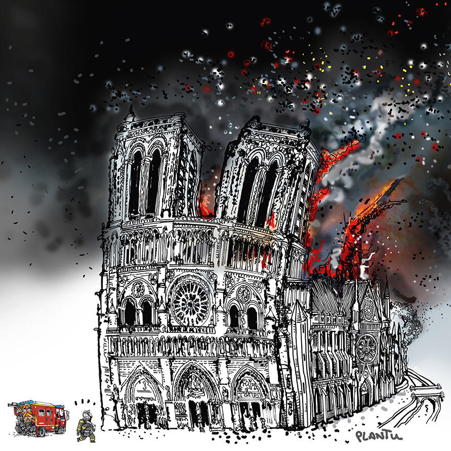notre dame brule