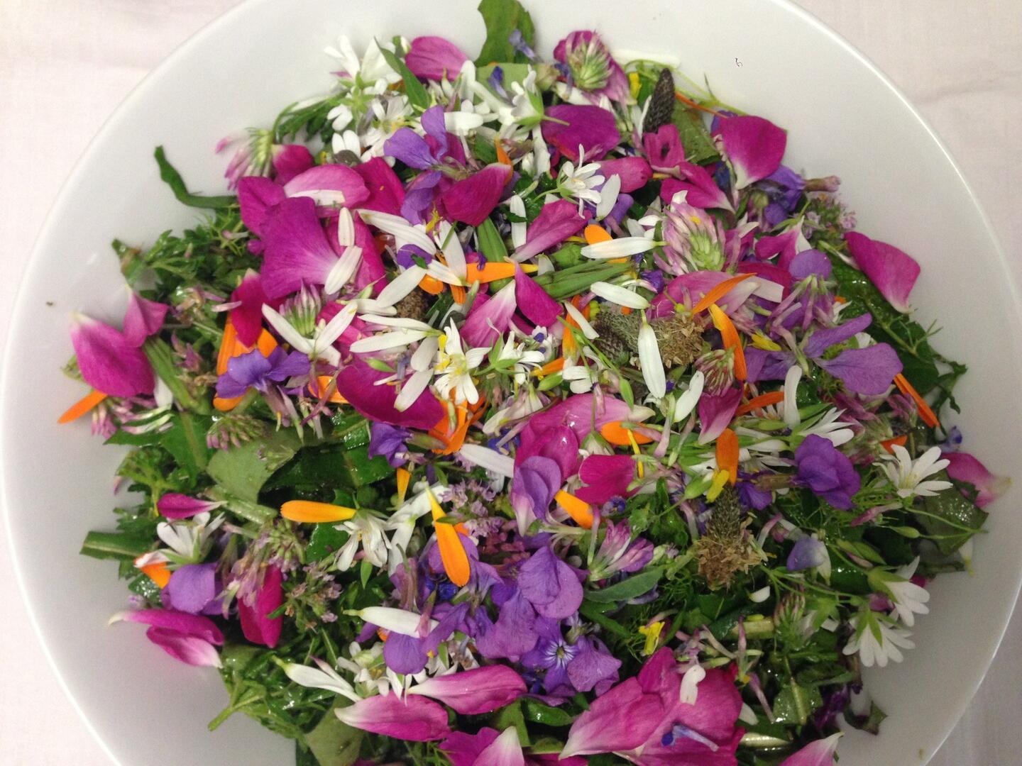 salade de fleurs