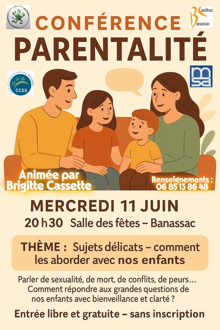 Affiche 2 Conférence Parentalité