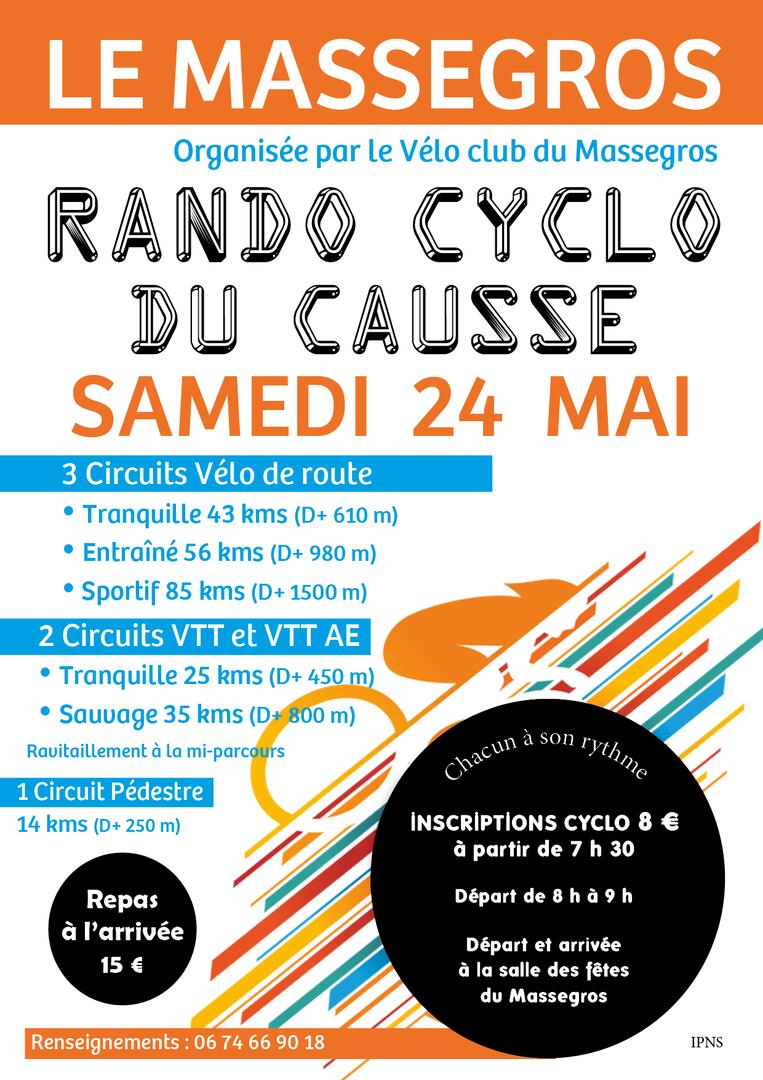 RANDO CYCLO DU CAUSSE 2025