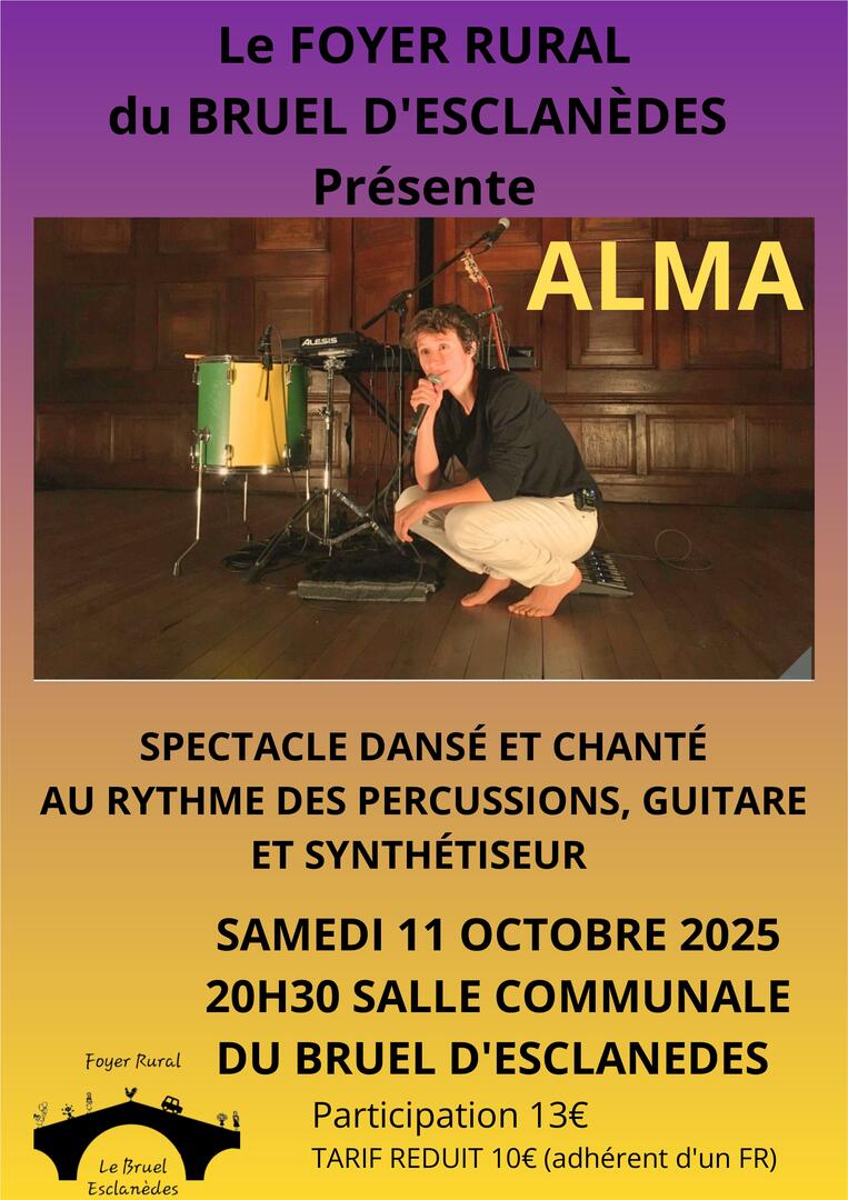 Spectacle ALMA à Esclanèdes