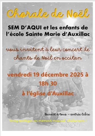 Chorale SEM D'AQUI ET l'école Sainte Marie d'Auxillac