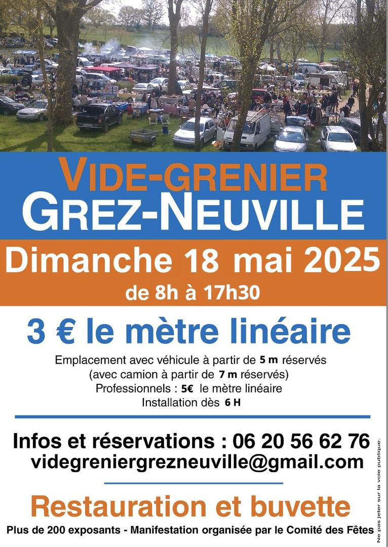 Affiche 2025 vide grenier