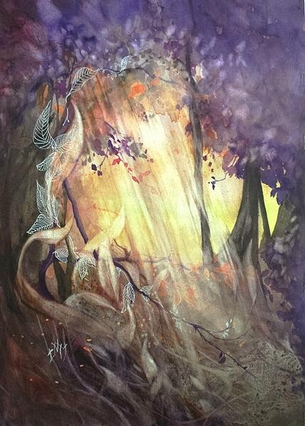 190514-Aquarelle-Puit-de-lumiere-I-N-M