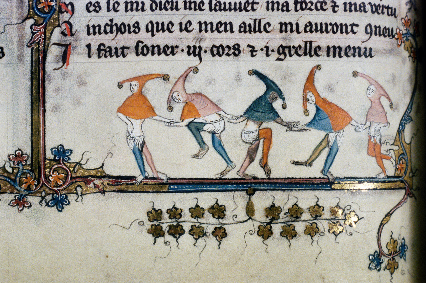 2025.07&08 - MDE - Après-midi famille - Danse médiévale - (c)Bodleian Library, Le romand d'Alexandre, Ms Bodl. 264 fol. 84v, 1338-44