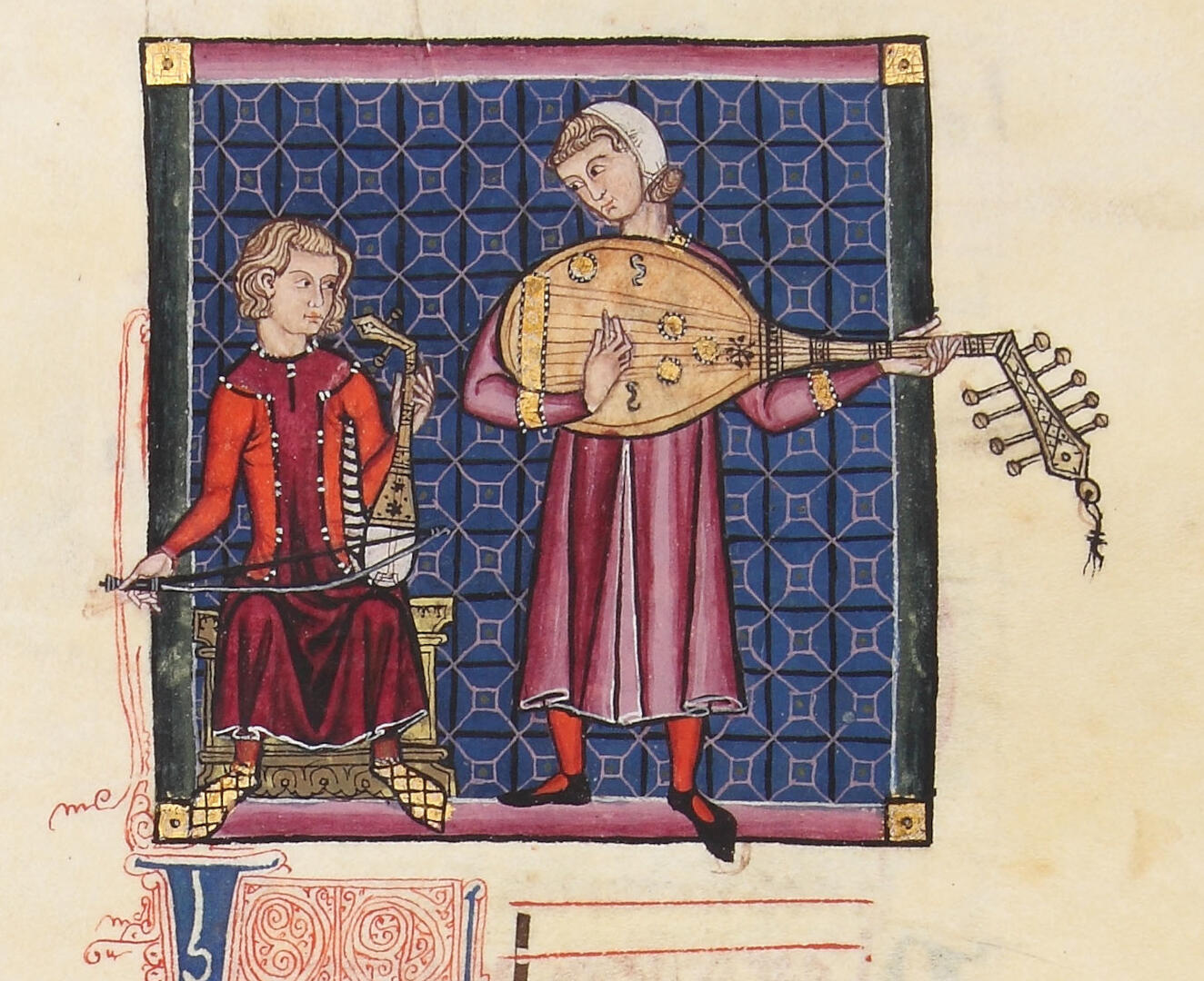 2025.07.12 - Conférence musique médiévale - (c)RBME, Cantigas de Santa Maria, fol. 162r, vers 1280