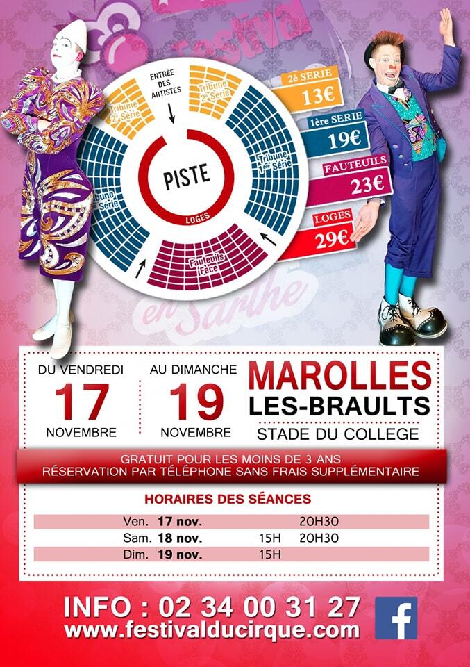 Affiche Festival Cirque en Sarthe