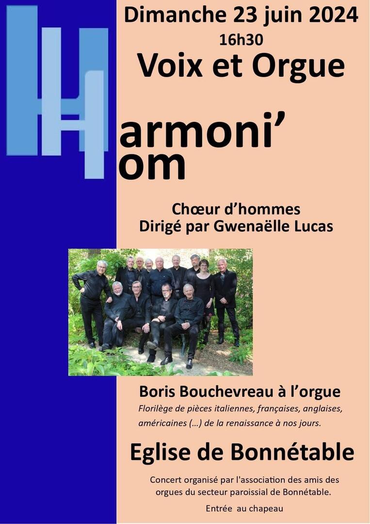 Concert Orgue Bonnétable