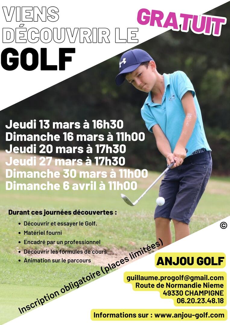 Initiation ANJOU GOLF