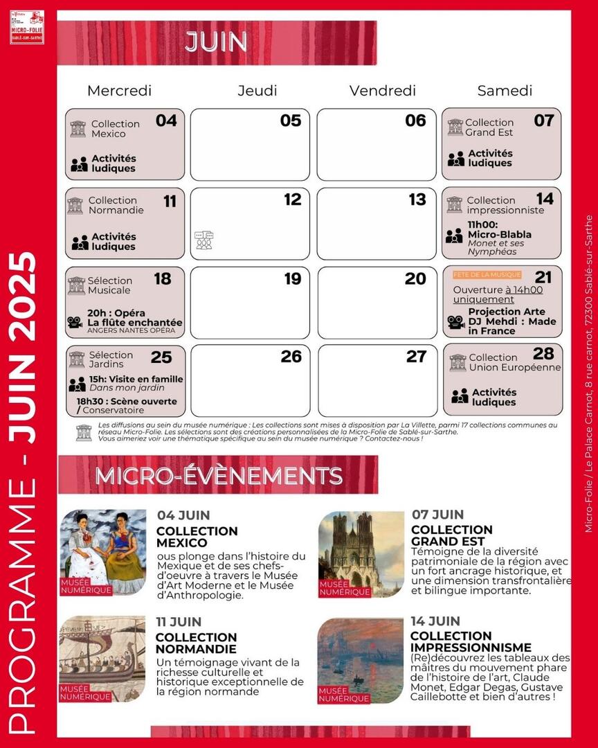 Juin à la Micro-Folie