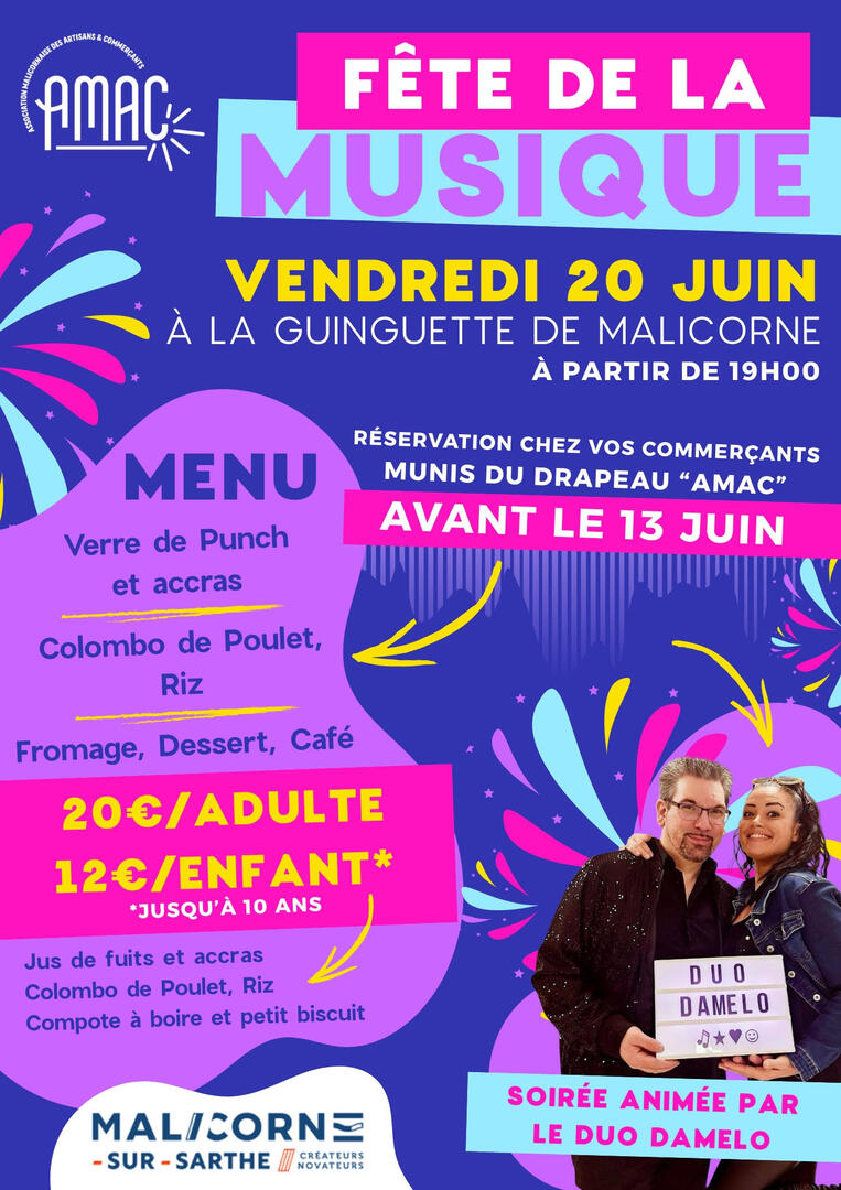 affiche malicorne fête de la musique