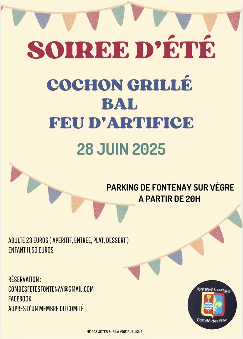 affiche soirée cochon grillé 2025