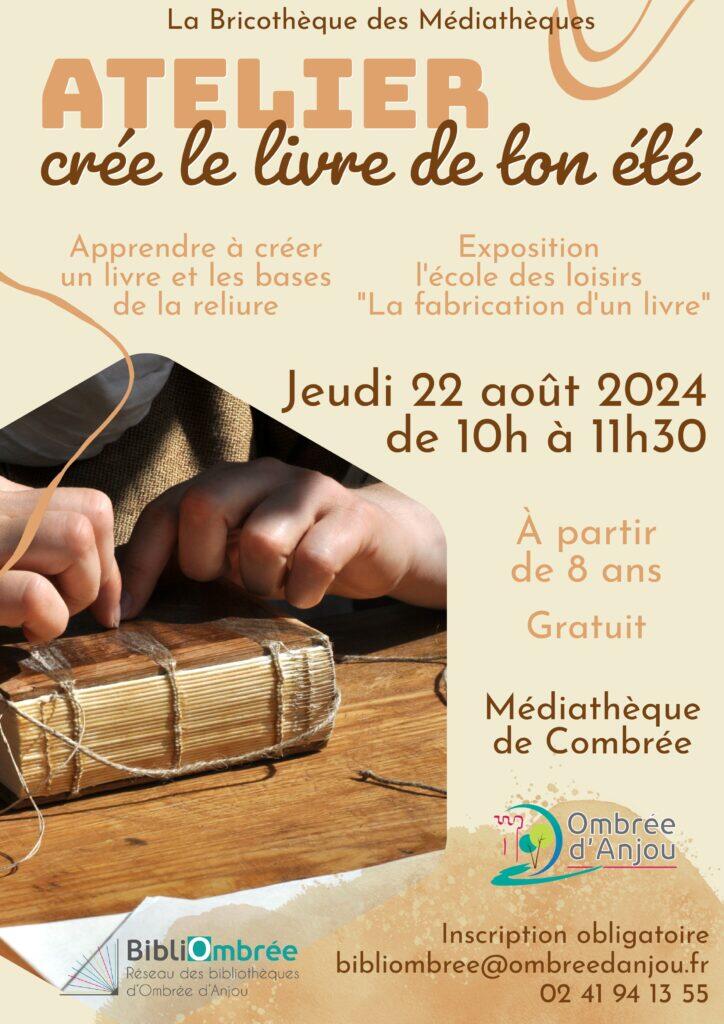 Atelier crée le livre de ton été