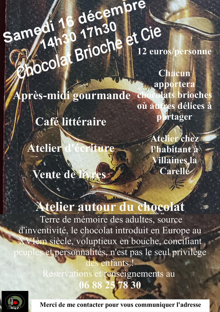 atelier écriture-chocolat