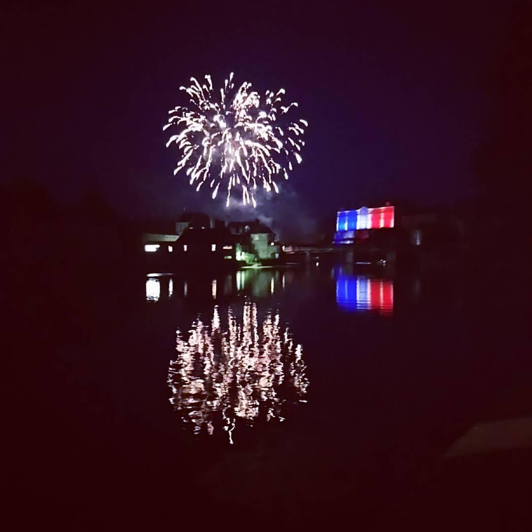 feu d'artifice sablé