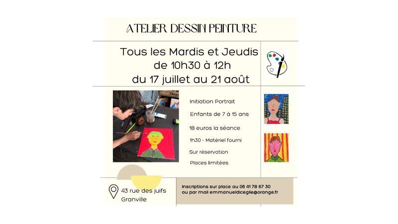 Atelier dessin peinture Emmanuel Di Ceglie 2025