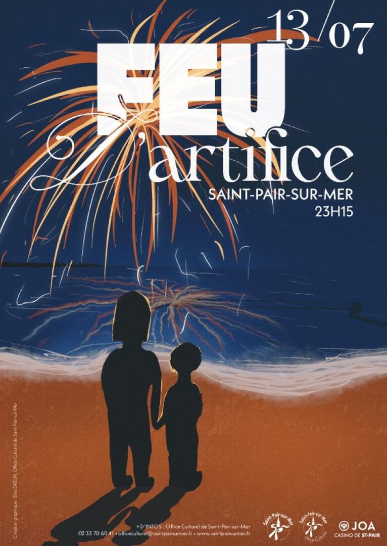 Feu d'artifice Saint-Pair-sur-mer 2025