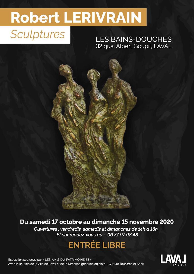 Affiche Exposition R LERIVRAIN Bains-Douches