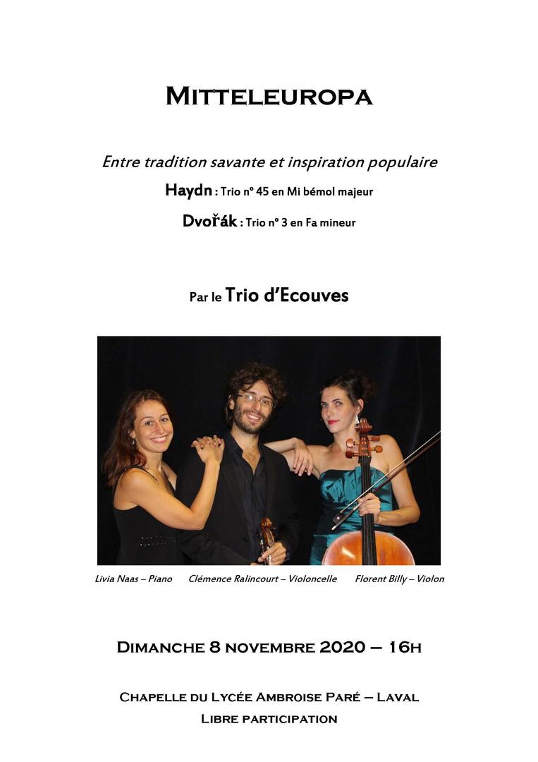 Affiche Trio d'Ecouves - 8 novembre 2020