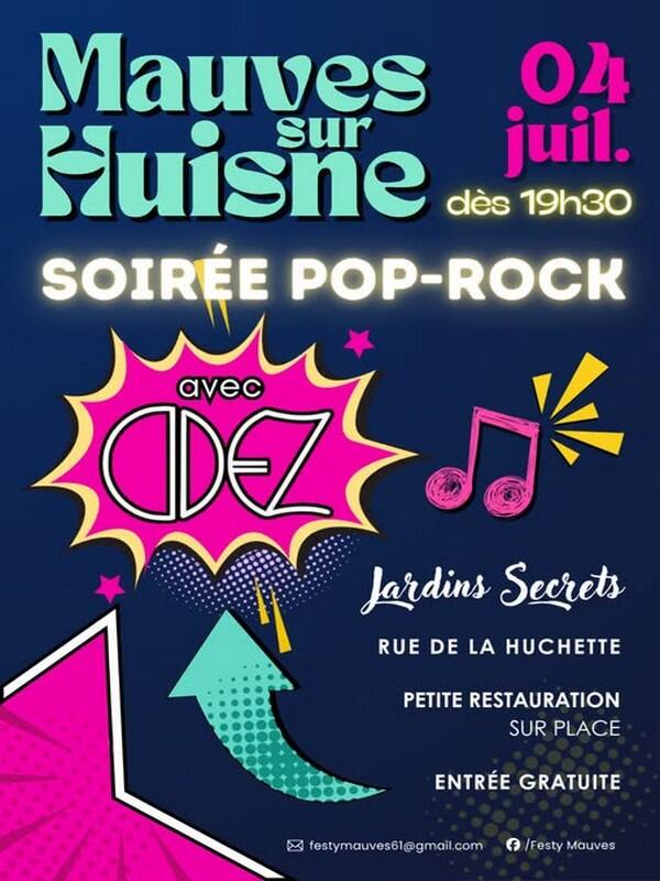 4 juillet soirée popo rock Mauves