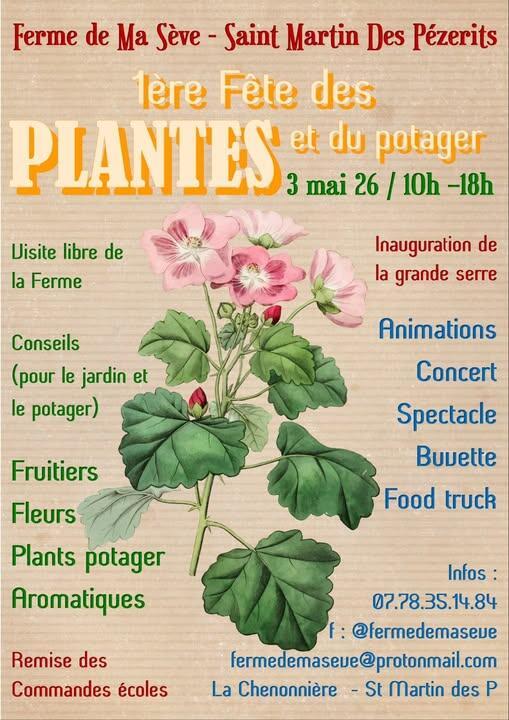 03 mai Fête des plantes St Martin des Pézerits