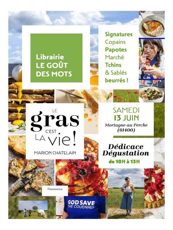13 juin dédicace Le Gout des Mots Mortagne