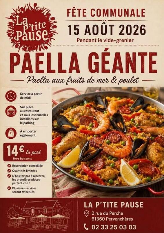 15 août Paella géante Pervenchères