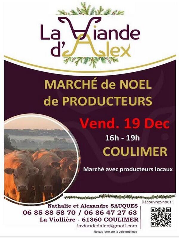 19 décembre marché de producteurs de Noël Viande d'Alex