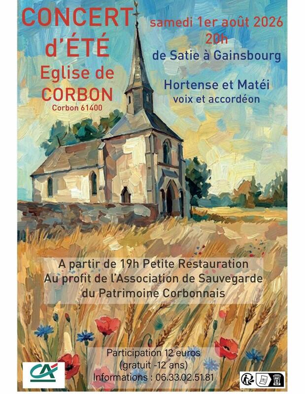1er août Concert Corbon