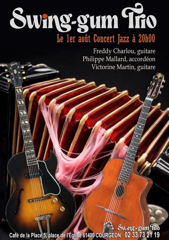 1er août Concert jazz Café de la place