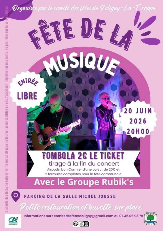 20 juin fête de la musique soligny