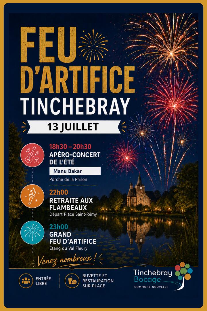feu artifice tinchebray