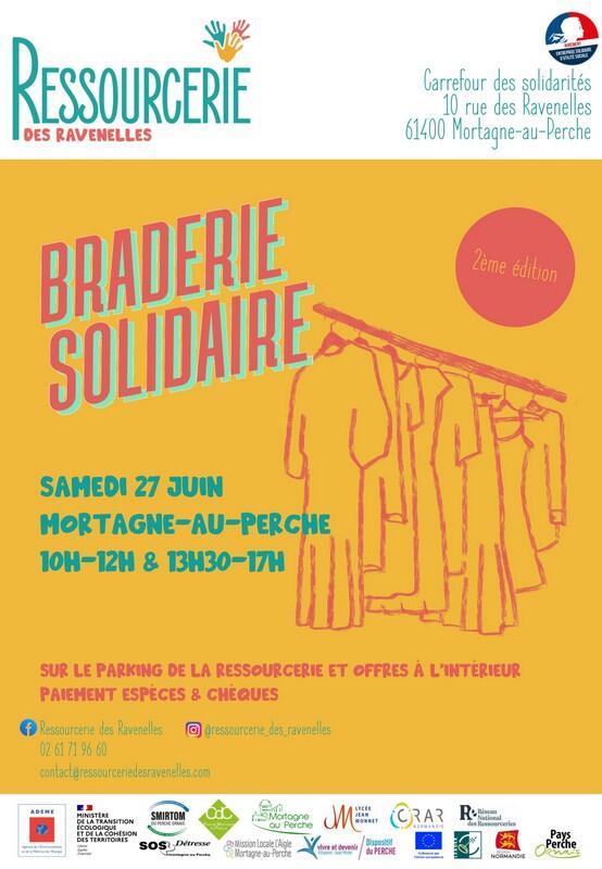27 juin braderie solidaire ressourcerie
