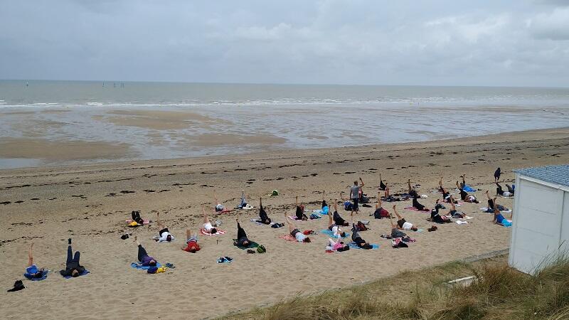 yoga plage