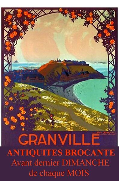 Brocante Granville roc orange aba