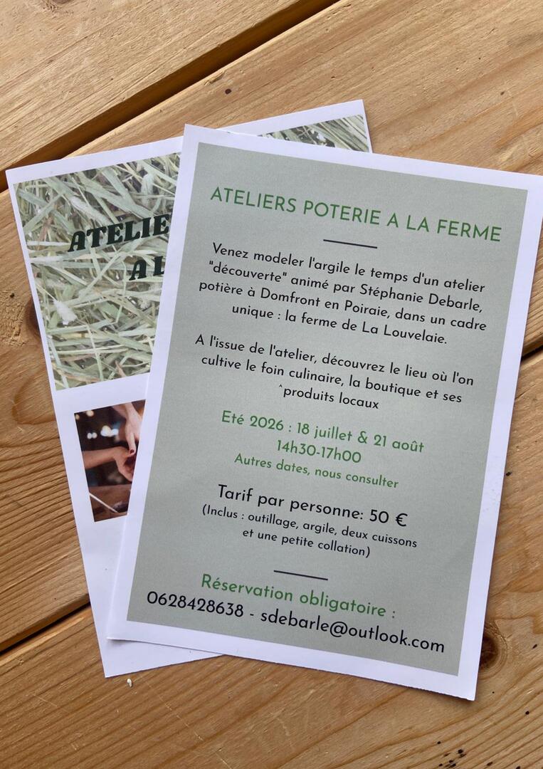 Le programme - Affcihe atelier poterie