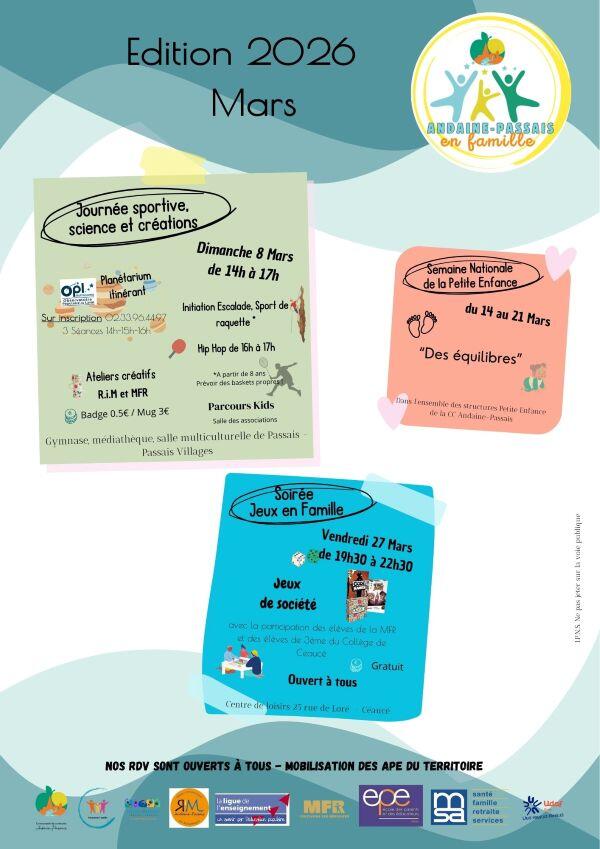 Andaine-Passais en Famille Mars 2026