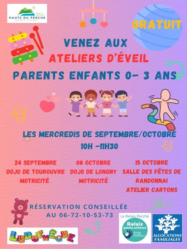 Atelier d'éveil Septembre Octobre 2025