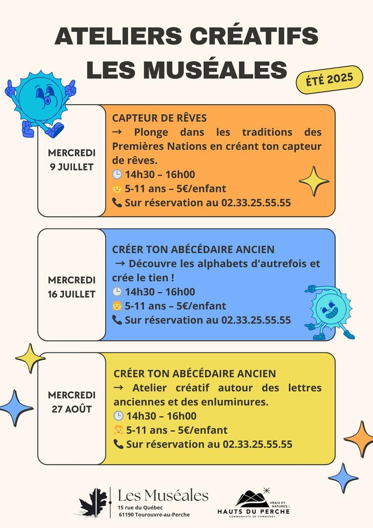 Ateliers créatifs été 2025 Muséales(1)